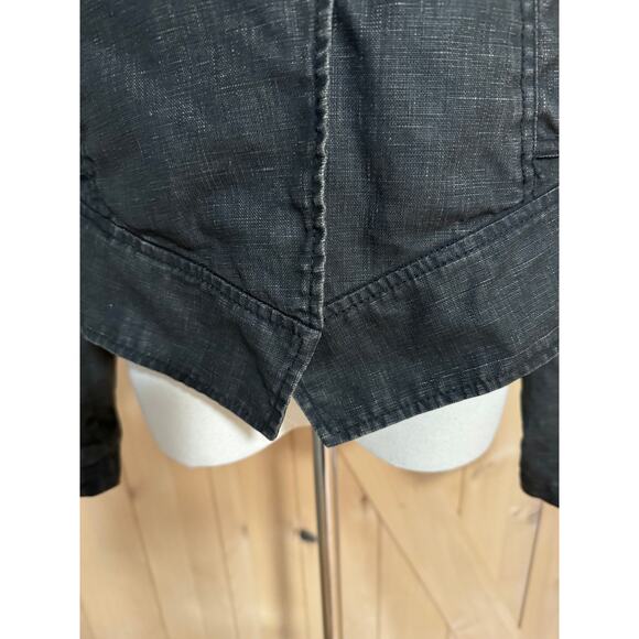 Cabi | Women's Coated Linen Moto Jacket Dark Brown | Size Medium - Picture 9 of 16